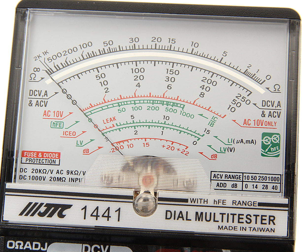 MULTIMETRE ANALOGIQUE AUTO TOOLS JTC 1441 – Image 2