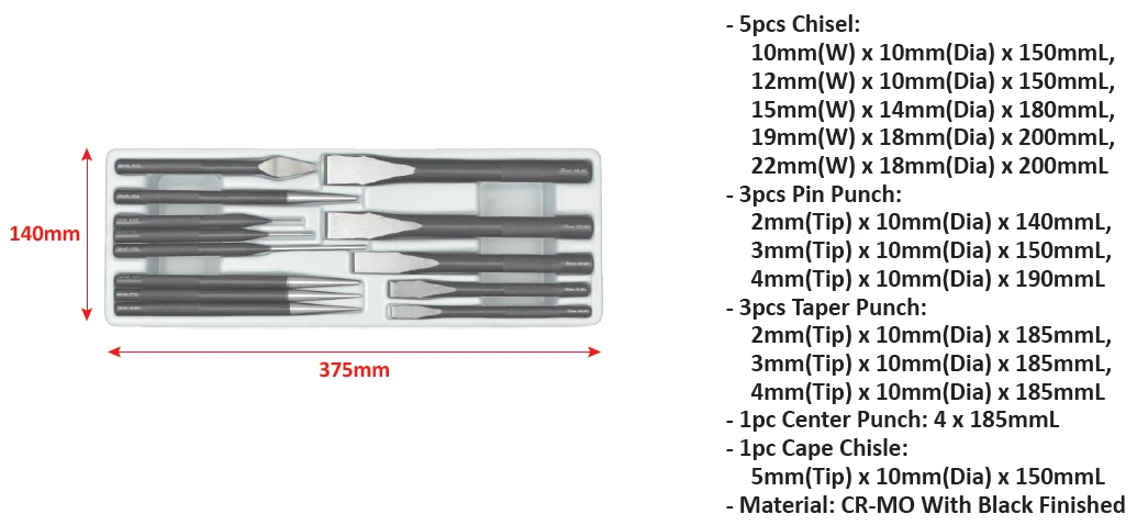 JEU DE 13 BURINS ET POICONS SELTA - 5131 – Image 2