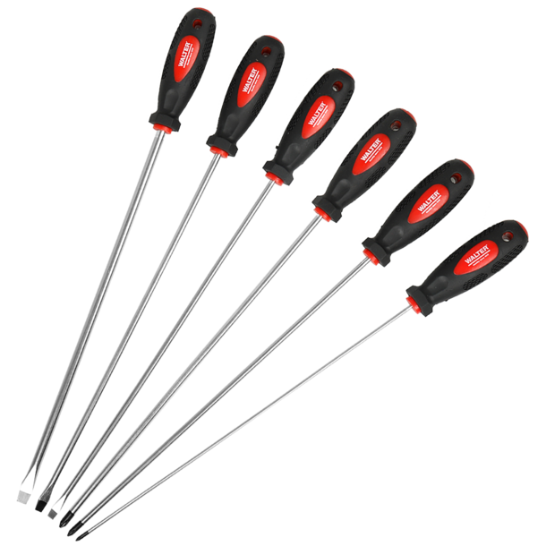 JEU DE 6 TOURNEVIS KRAFT EXTRA-LONGS