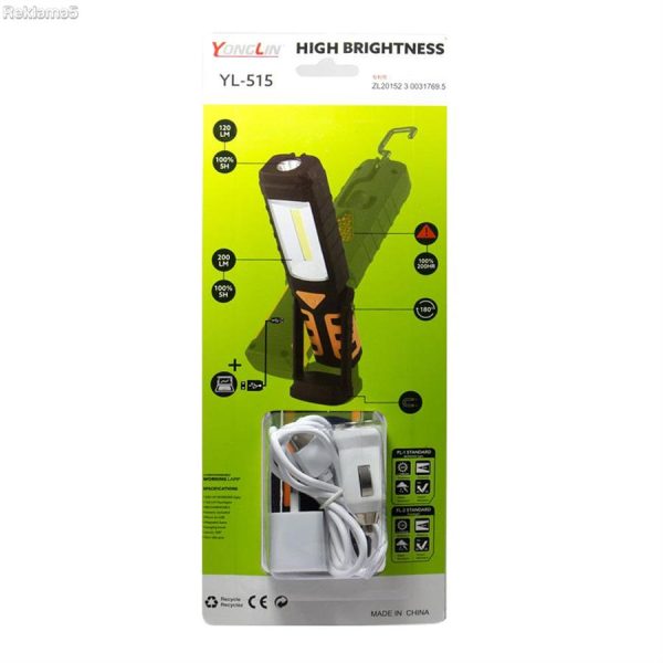 LAMPE DE TRAVAIL RECHARGEABLE USB YL-515 – Image 3