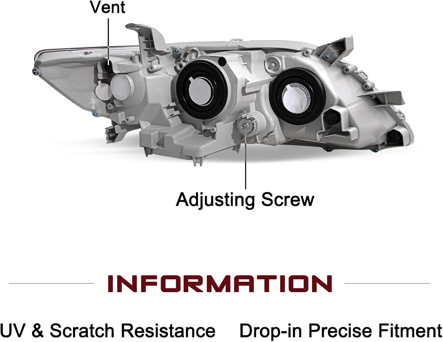 PHARE AVANT POUR TOYOTA CAMRY 2007-2009-SET DE 2PCS – Image 4