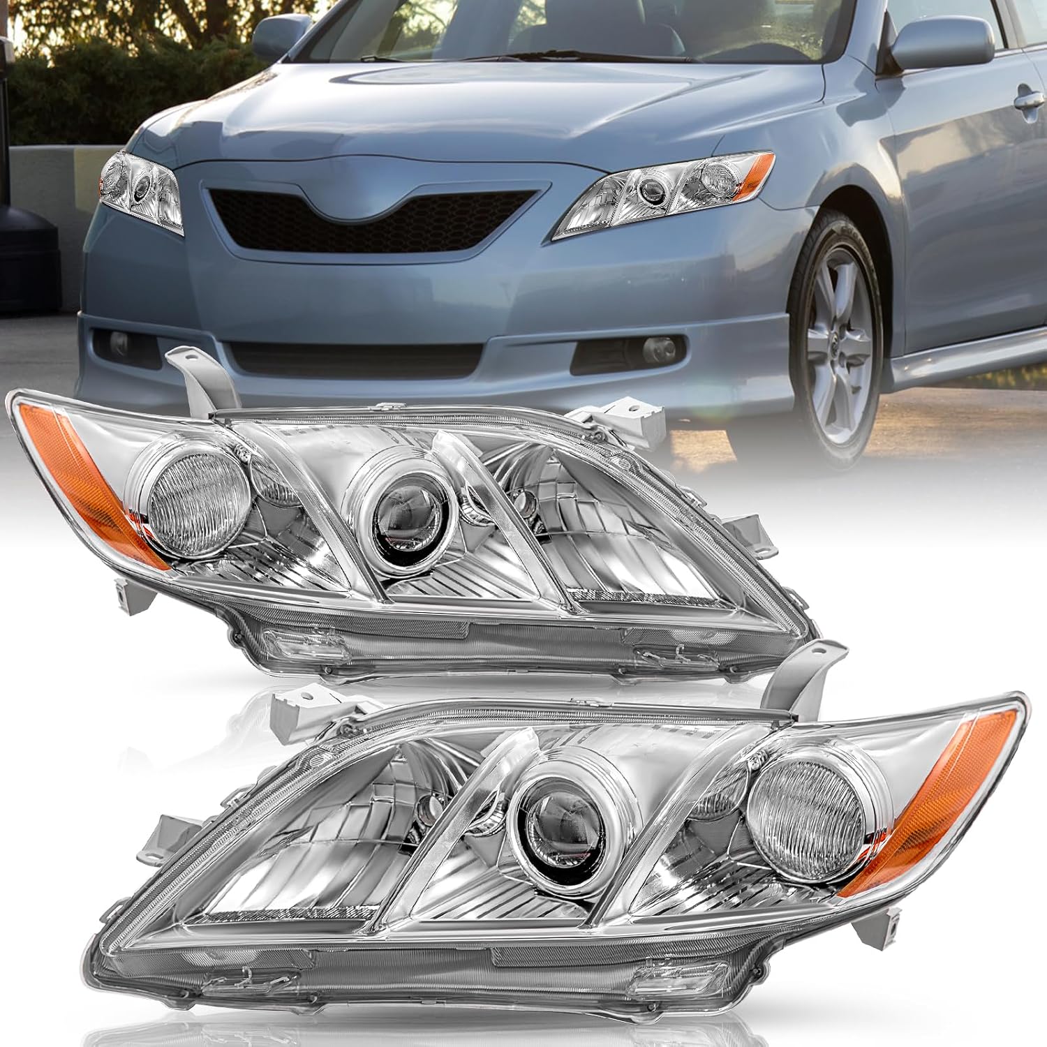 PHARE AVANT POUR TOYOTA CAMRY 2007-2009-SET DE 2PCS – Image 2