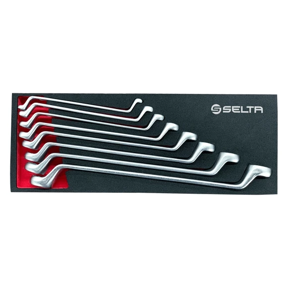 JEU DE 8 CLES A ANNEAUX COUDEES 75° SELTA - 83508