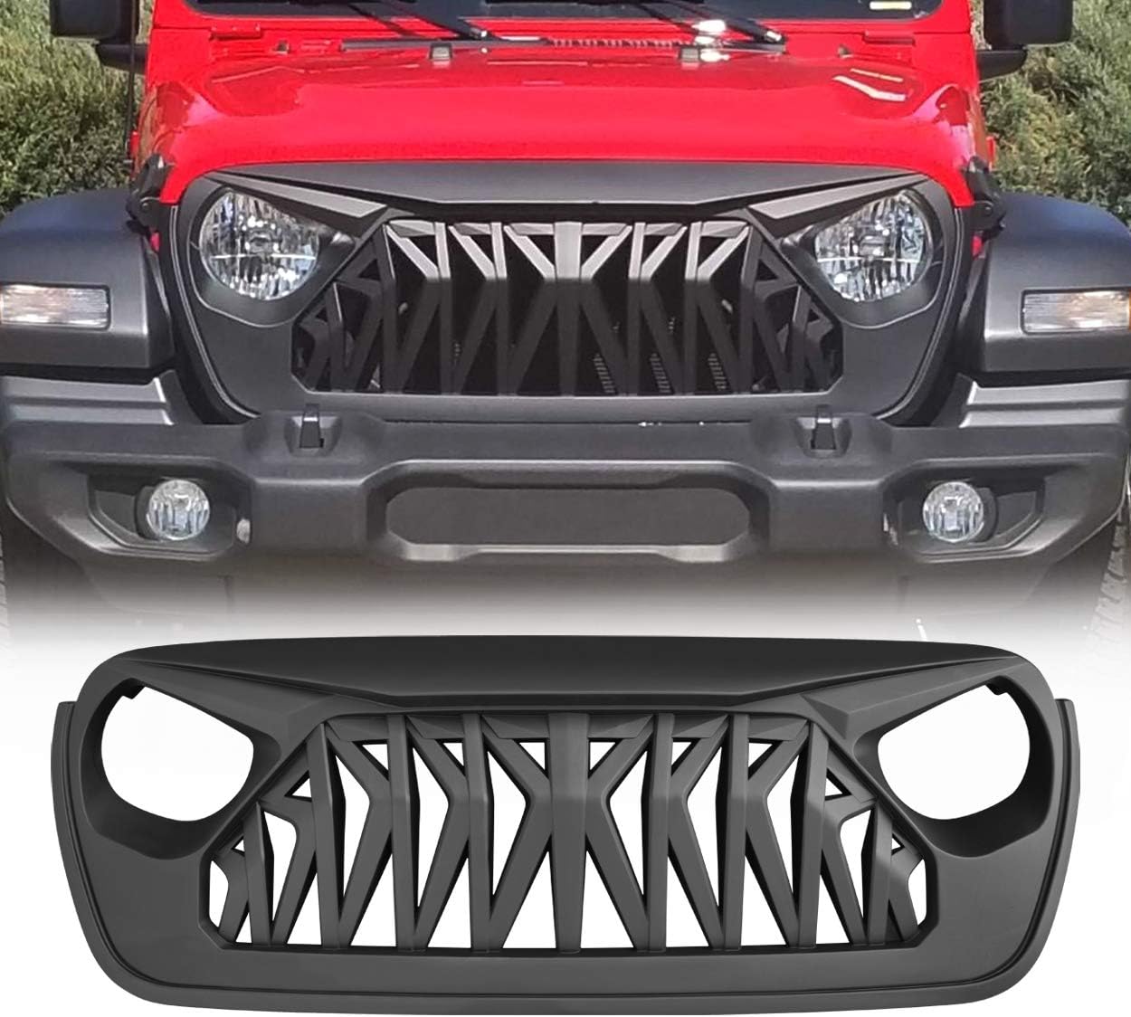 CALANDRE AVANT "REQUIN" POUR JEEP WRANGLER JL