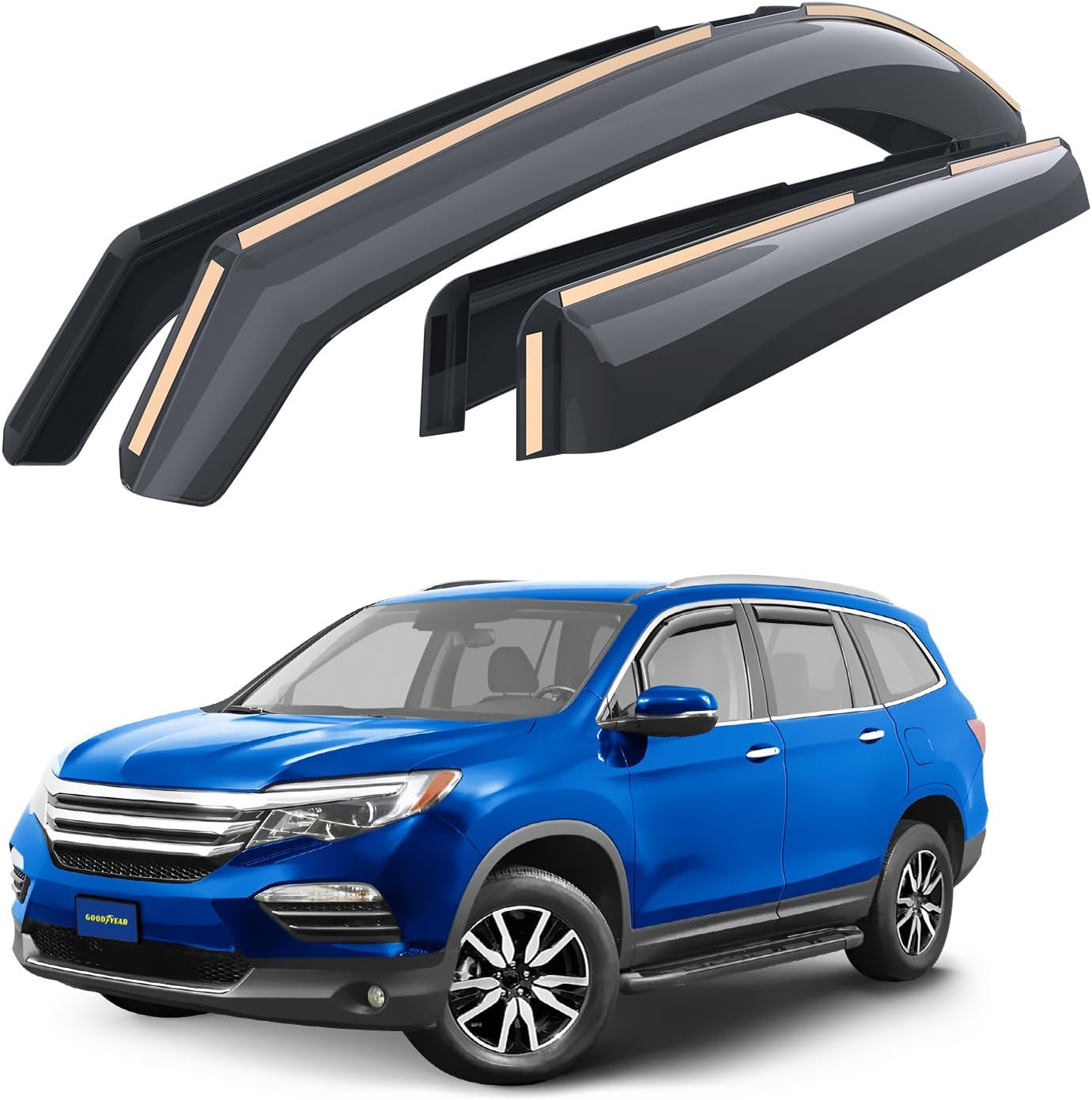 DEFLECTEURS DE VITRE LATERAUX GOODYEAR IN-CHANNEL