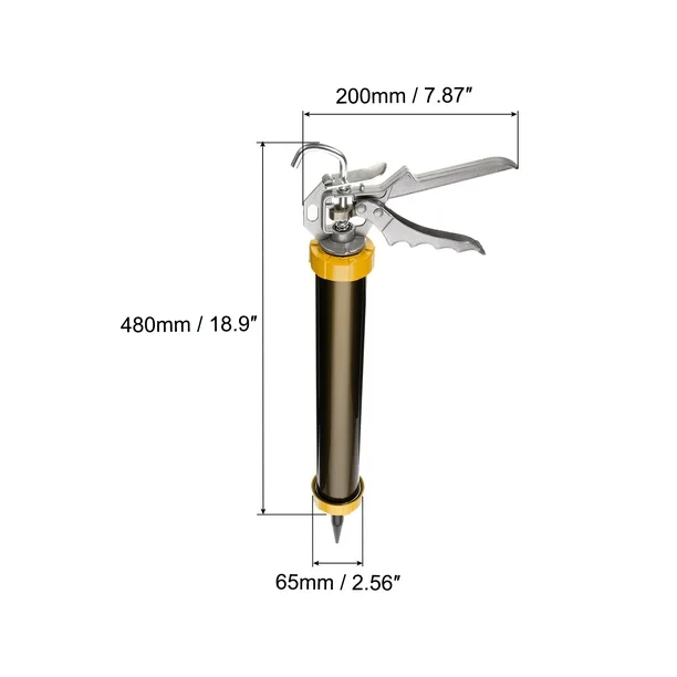 PISTOLET A CALFEUTRER EN ACIER INOXYDABLE – Image 2