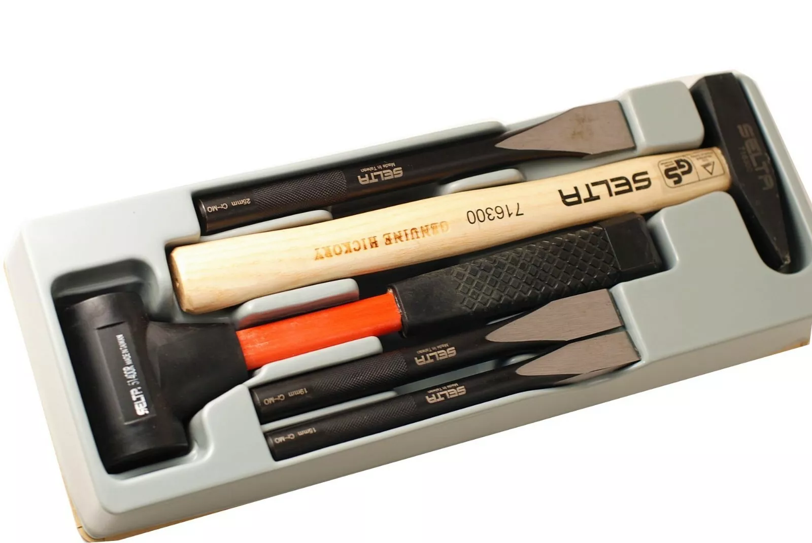 JEU DE 5 MARTEAUX ET BURINS SELTA-5053 – Image 3